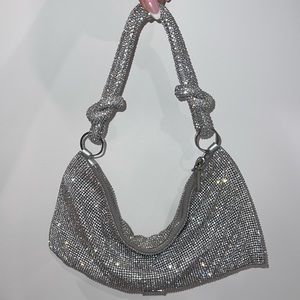 Cult Gaia Hera Nano Bag In Metallic Silver
